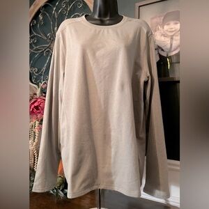 Gray Oversized Long Sleeve Shirt